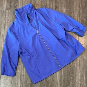 Zenergy by Chico's Perforated Jacket in Bright Blue